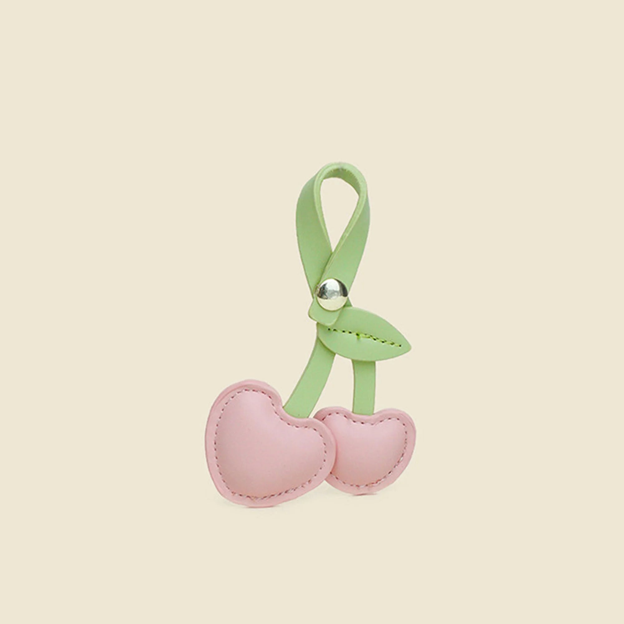 Pink Cherries Bag Charm