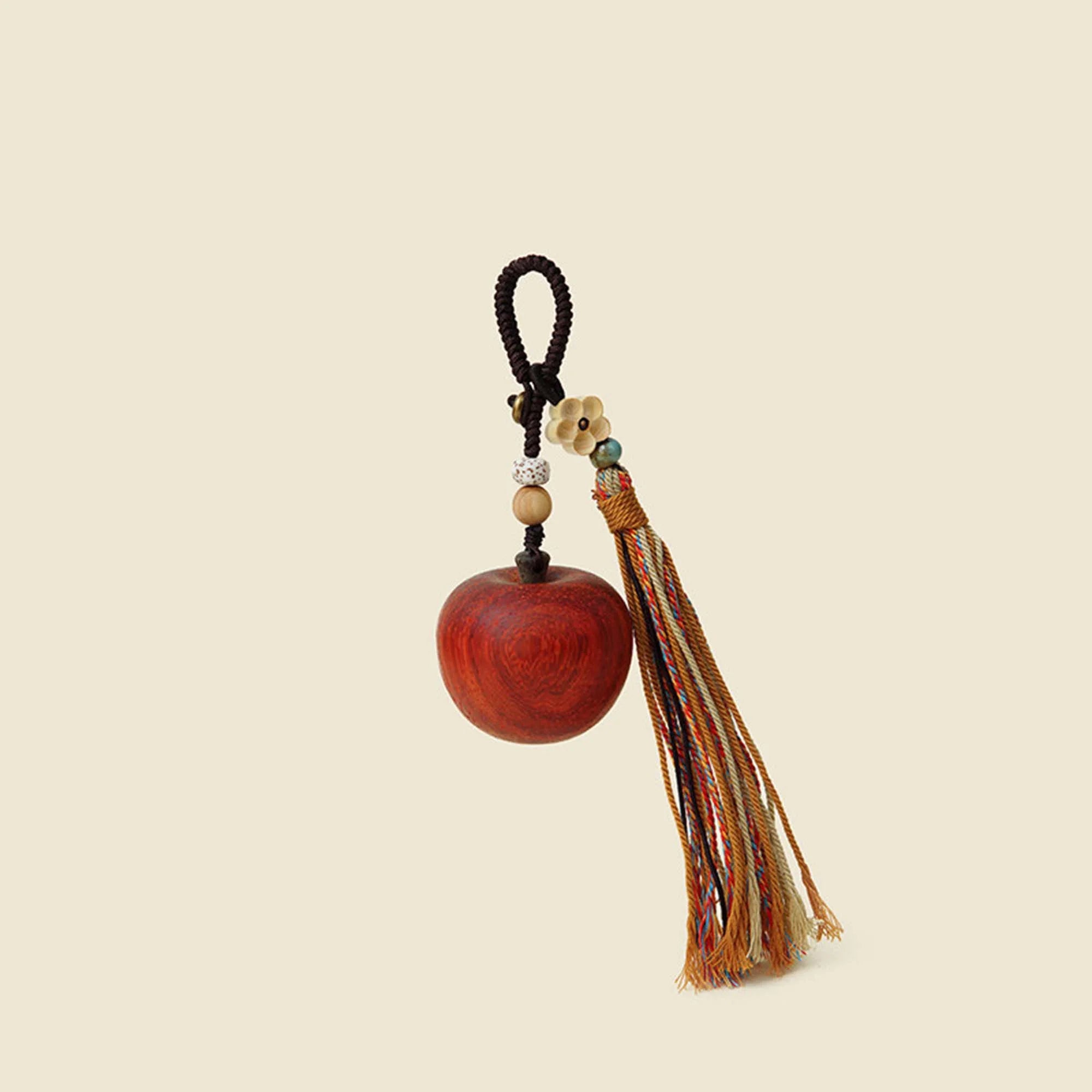 Carved Apple Bag Charm