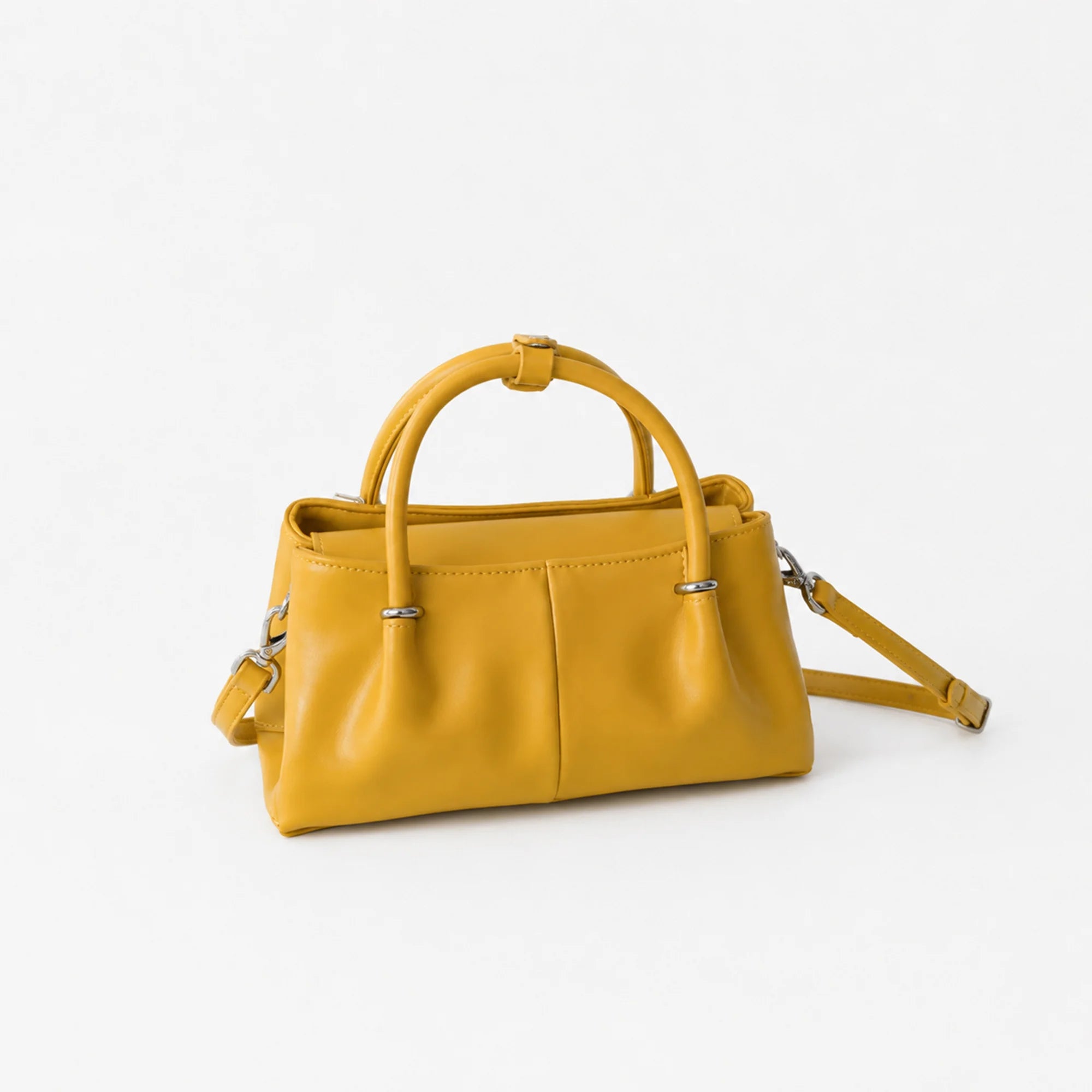 Soft Leather Top Handle Bag