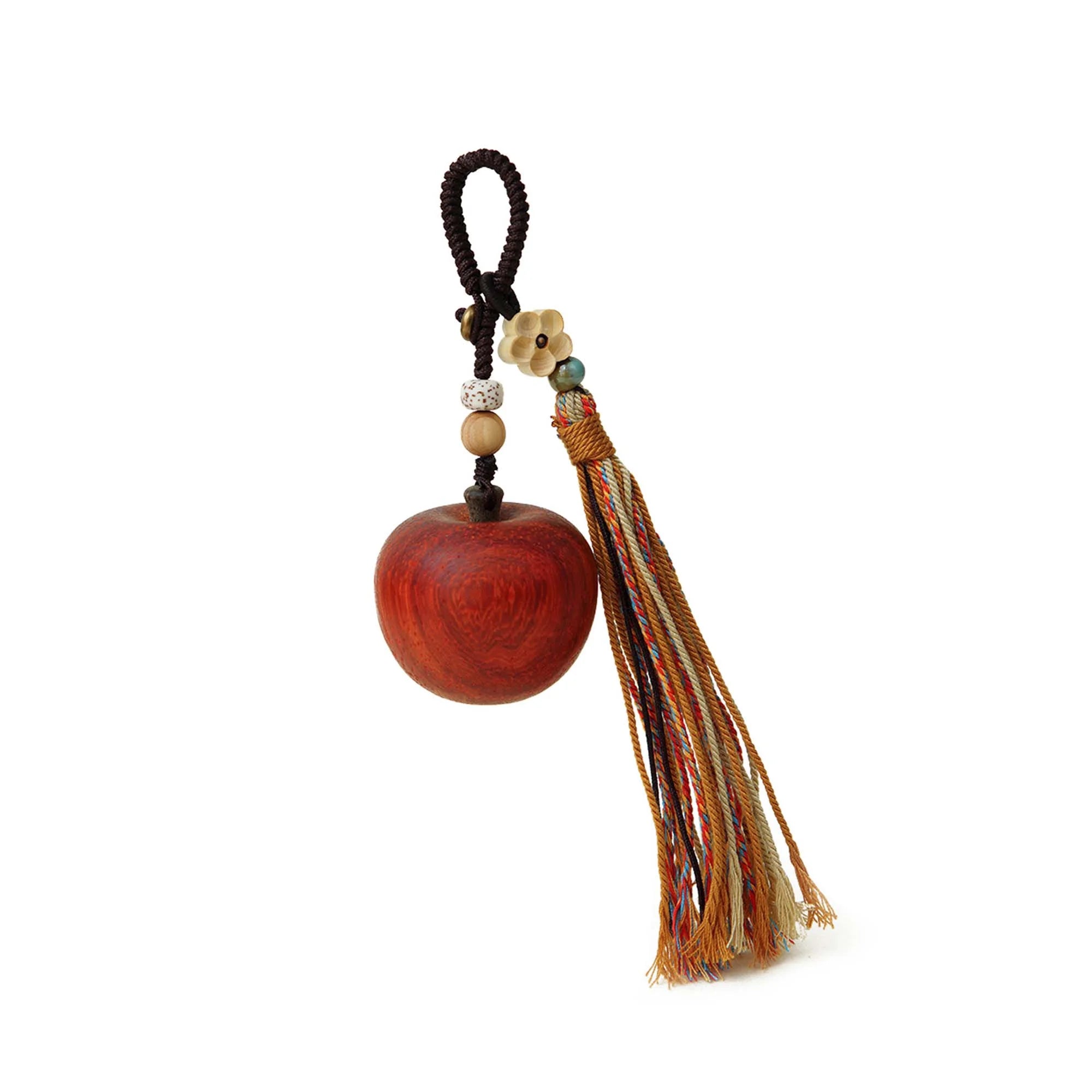 Carved Apple Bag Charm