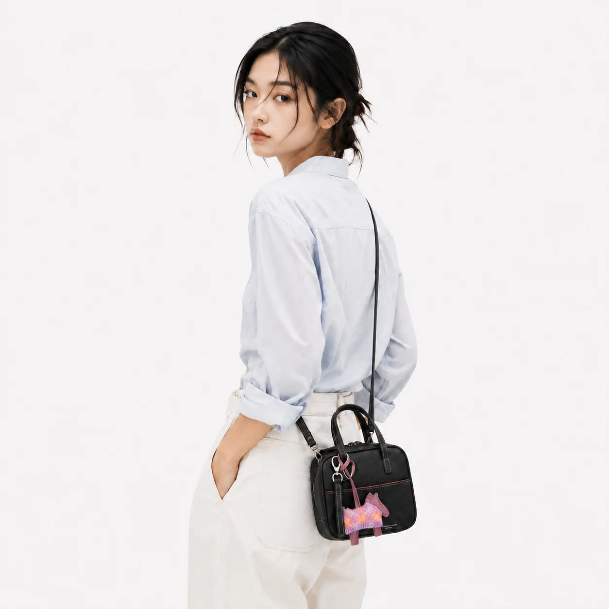 Vintage Square Crossbody Bag